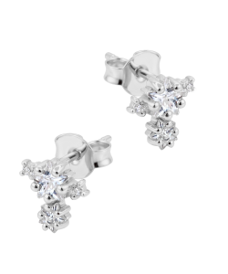 Shining Stars Silver Stud Earring STS-6946